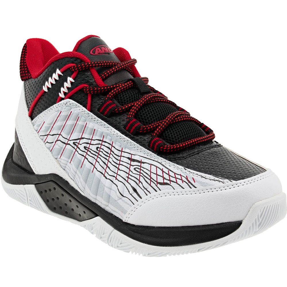 And 1 Explosive Youth Boys Basketball Shoes Black White Fiery Red