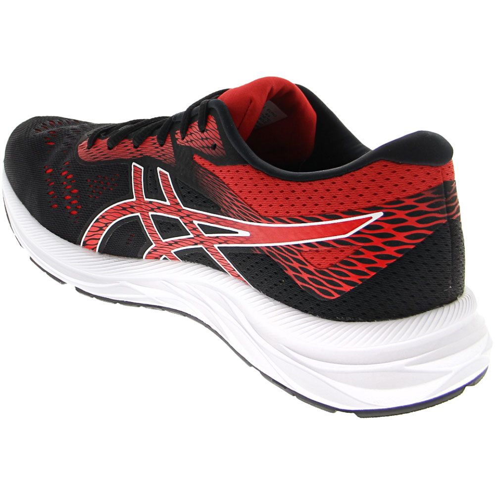ASICS Gel Excite 6 Running Shoes - Mens Black Red Back View