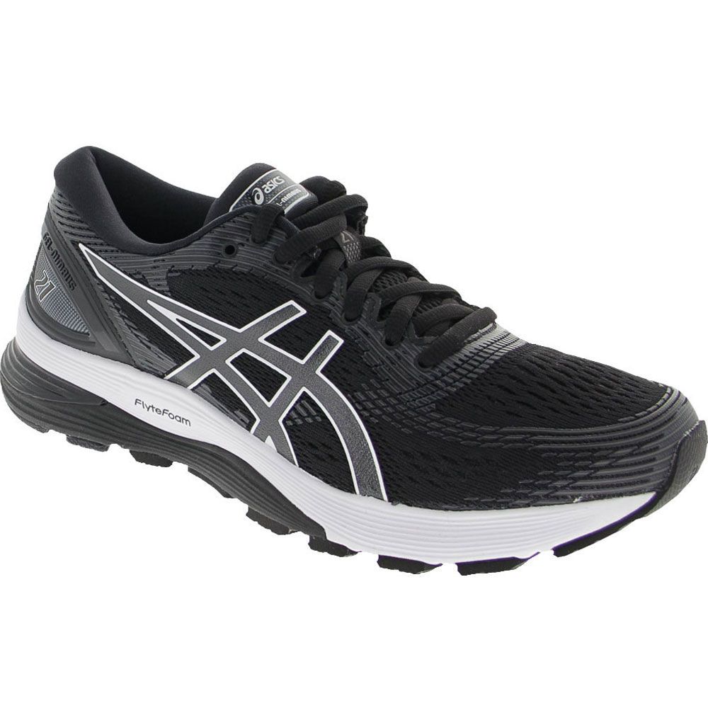 ASICS Gel Nimbus 21 Running Shoes - Mens Black Grey