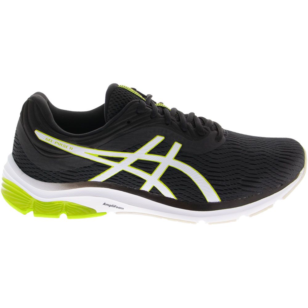 ASICS Gel Pulse 11 Running Shoes - Mens Black Red Side View