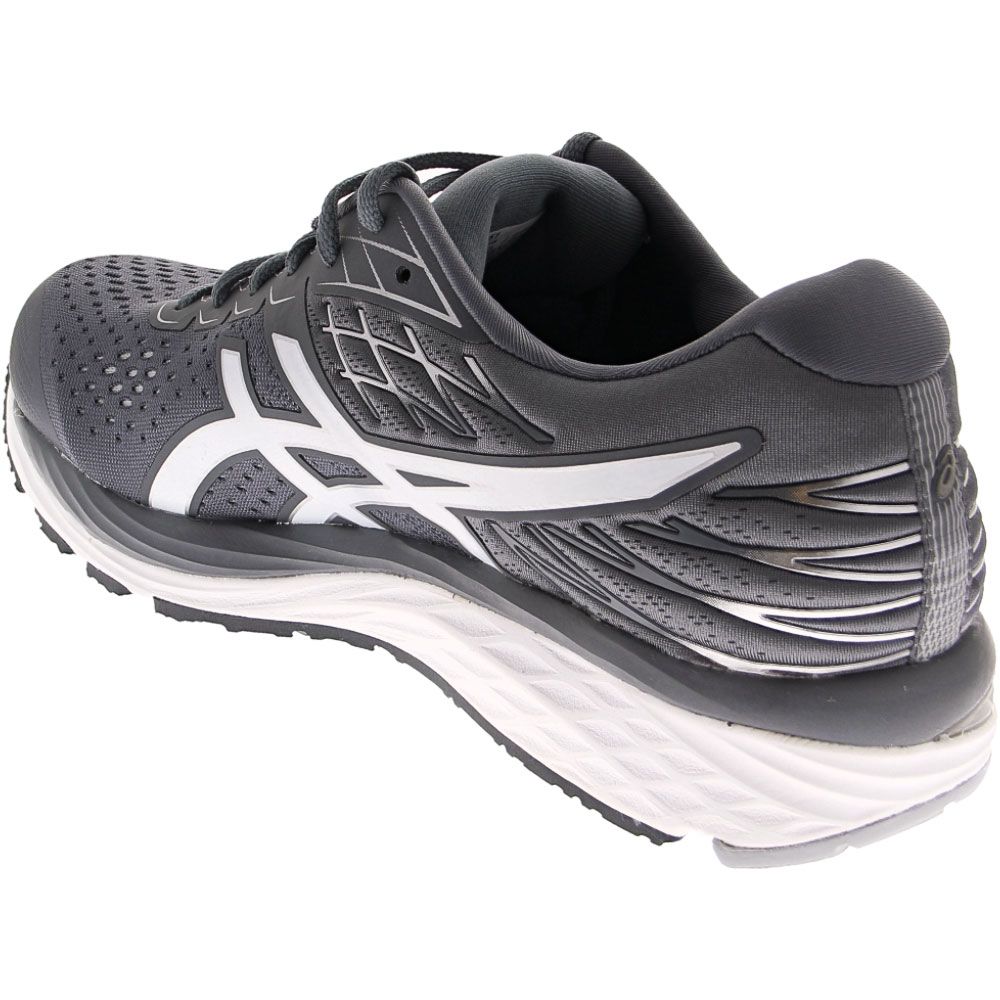 ASICS Gel Cumulus 21 Running Shoes - Mens Grey Black Back View