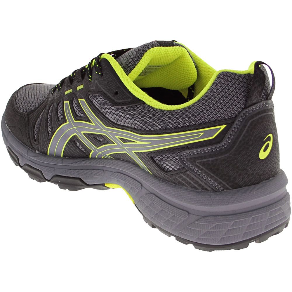 ASICS Gel Venture 7 Trail Running Shoes - Mens Metropolis Safety Yellow Back View