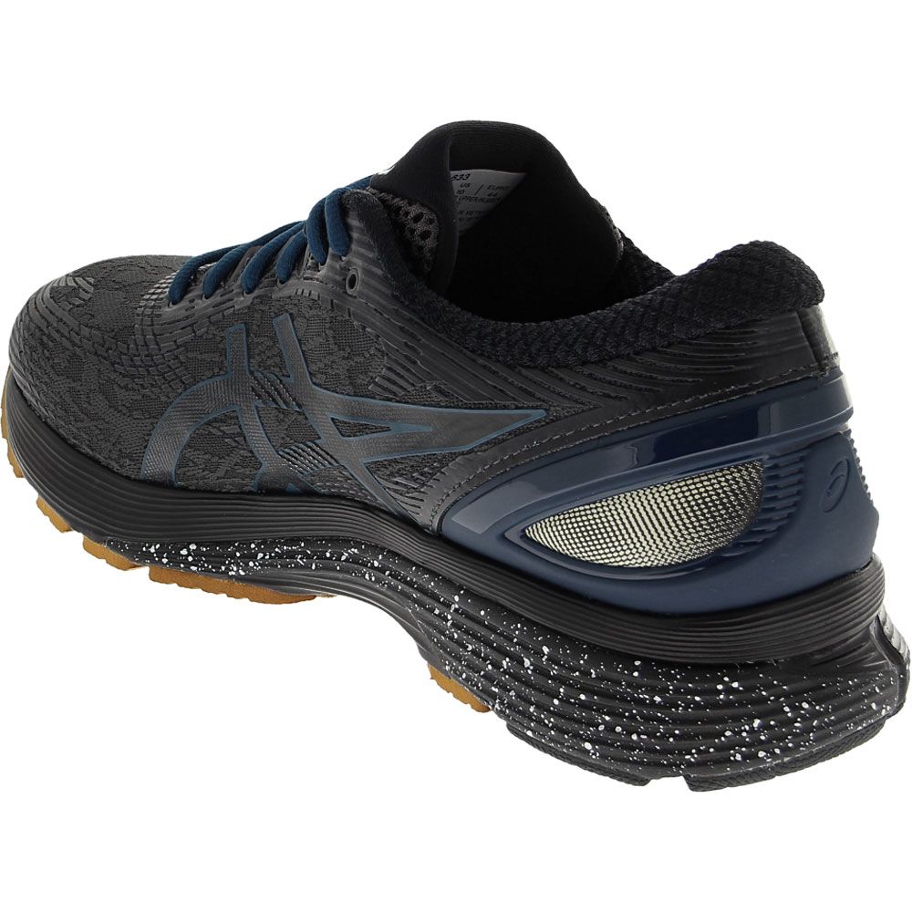 ASICS Gel Nimbus 21 Winteriz Running Shoes - Mens Graphite Grey Black Back View