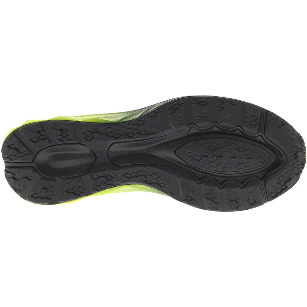 ASICS Dyna Blast Running Shoes - Mens Black Lime Sole View