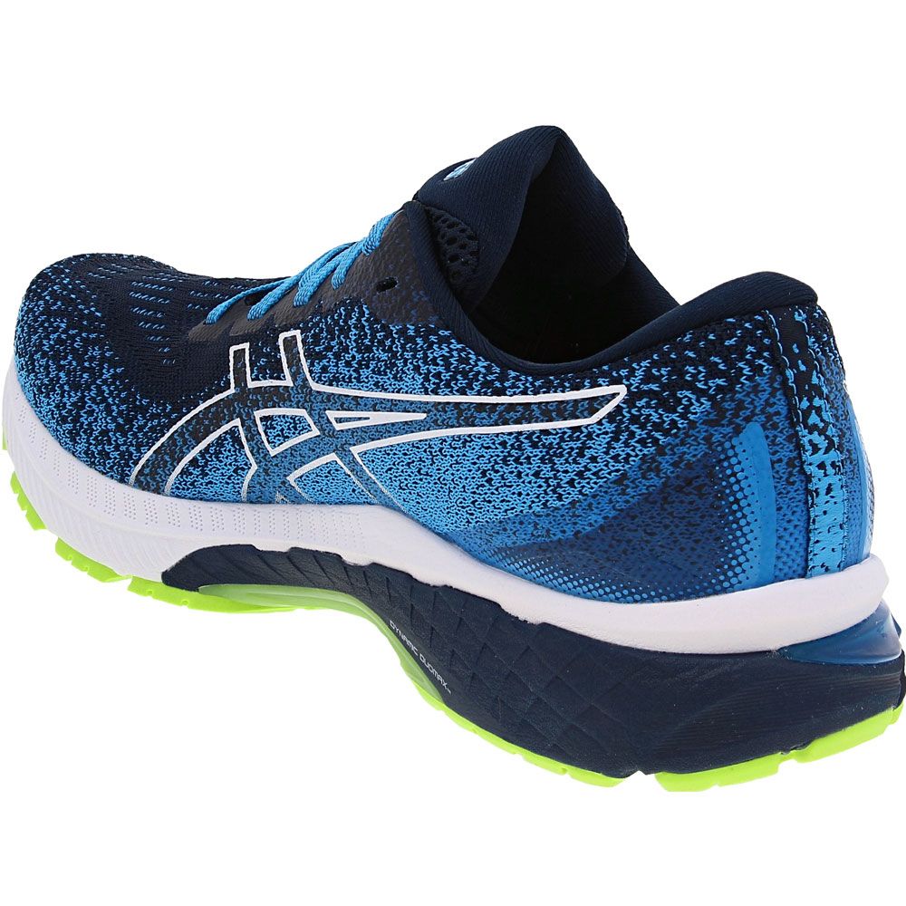 ASICS Gt 2000 9 Knit Mens Running Shoes Blue Back View