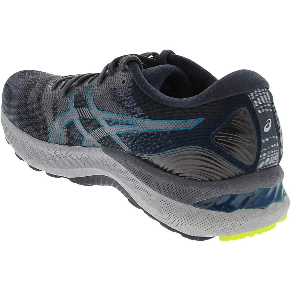 ASICS Gel Nimbus 23 Running Shoes - Mens Carrier Grey Digital Aqua Back View