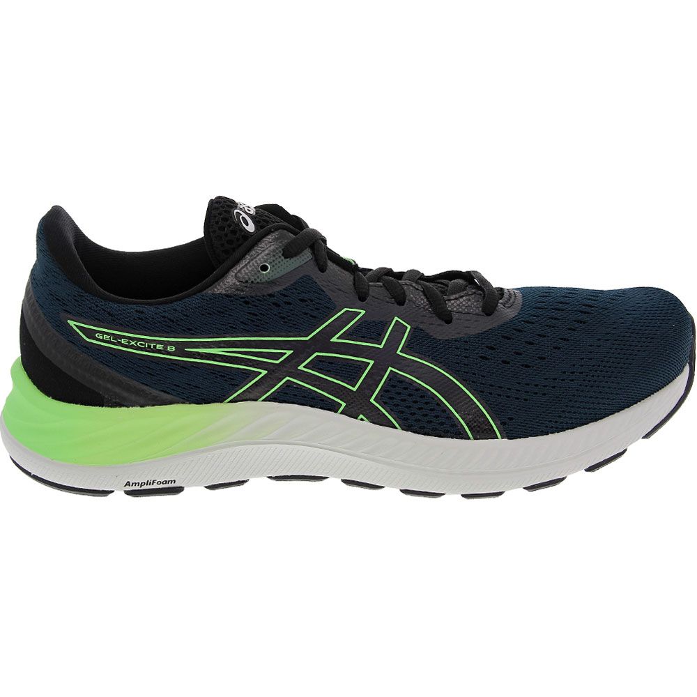 ASICS Gel Excite 8 Running Shoes - Mens French Blue Bright Lime Side View