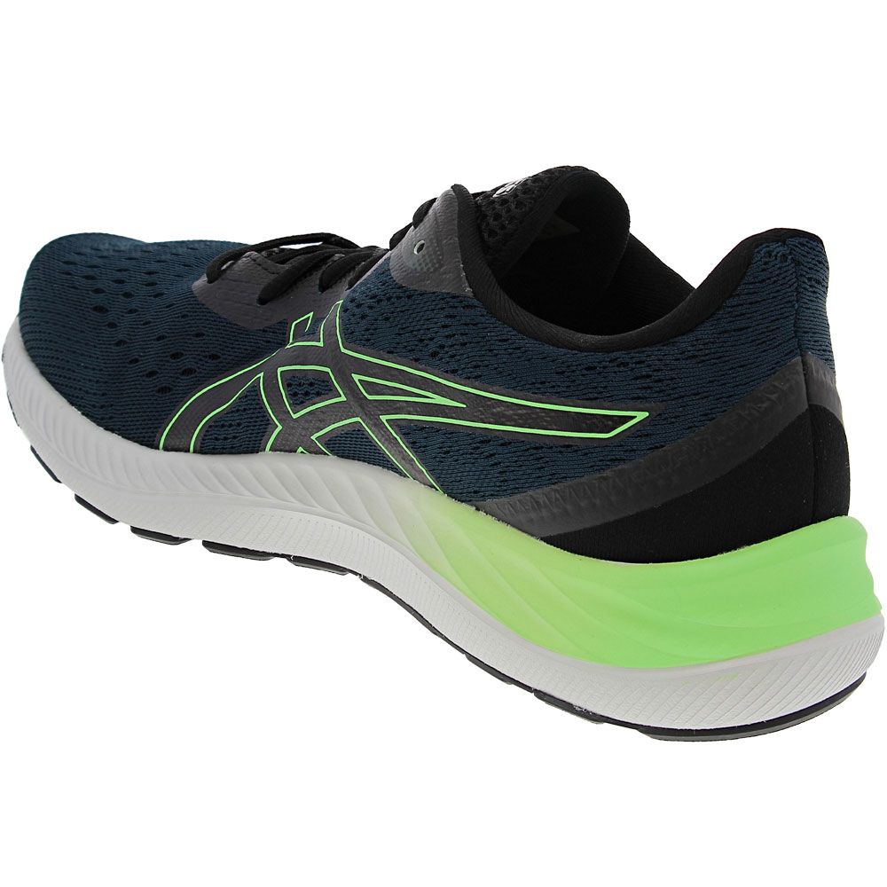 ASICS Gel Excite 8 Running Shoes - Mens French Blue Bright Lime Back View