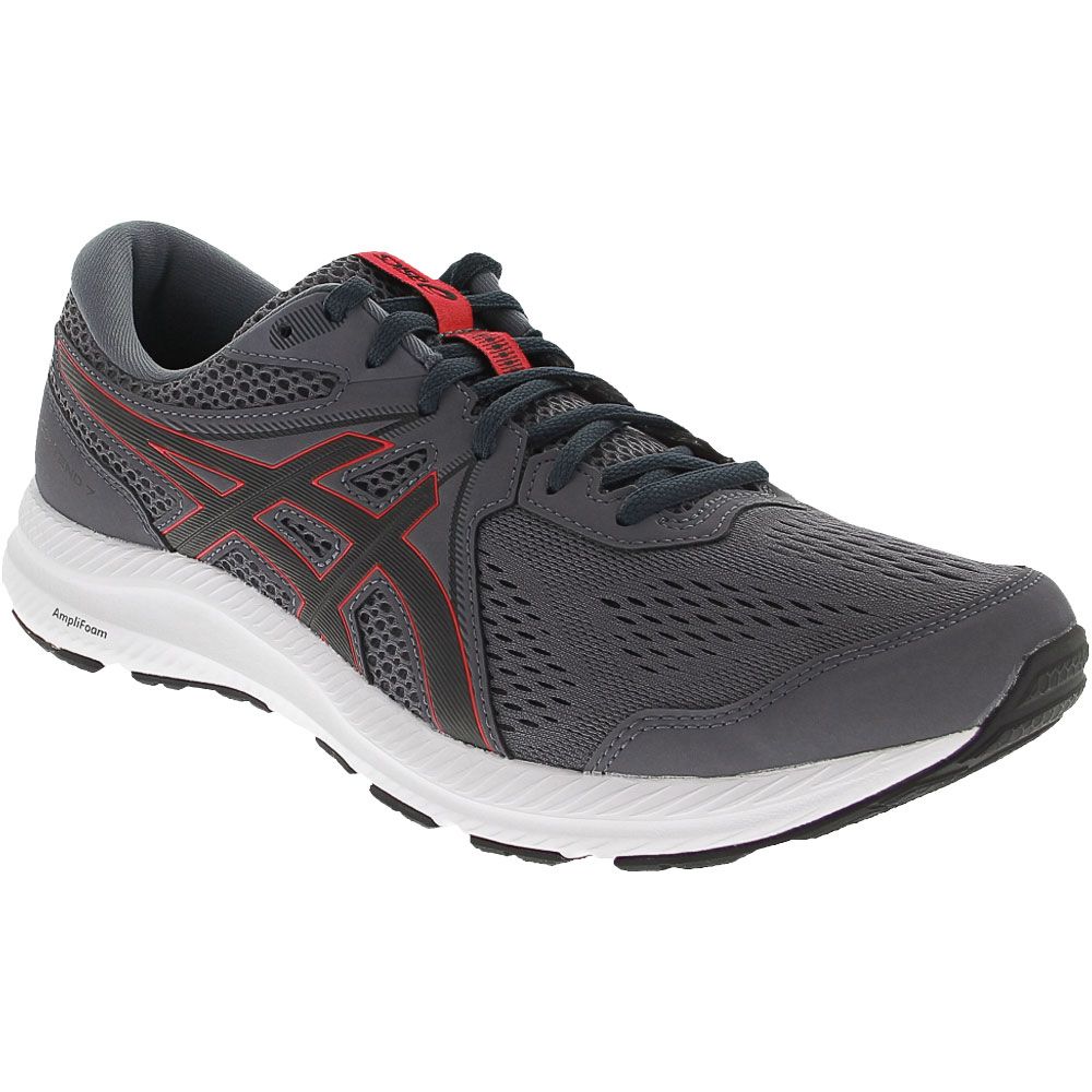 ASICS Gel Contend 7 Running Shoes - Mens Carrier Grey Classic Red