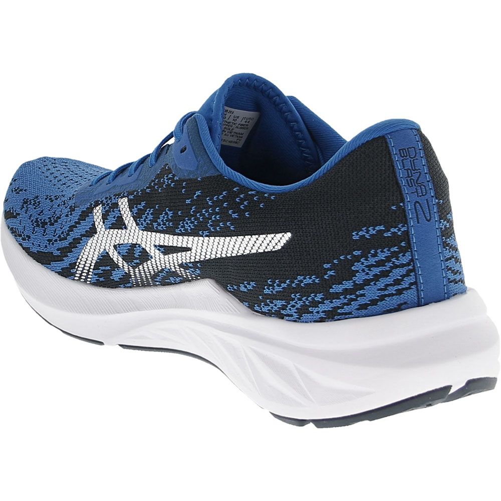 ASICS Dynablast 2 Running Shoes - Mens Electric Blue White Back View