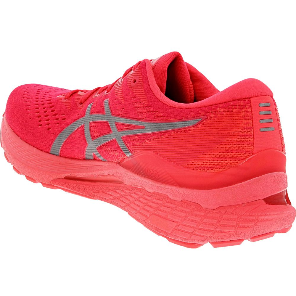 ASICS Gel Kayano 28 Liteshow Running Shoes - Mens Lite Show Flash Red Back View