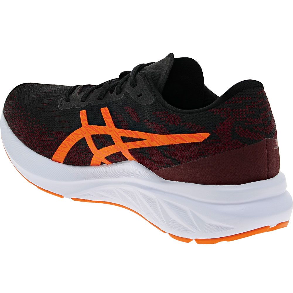 ASICS Dynablast 3 Running Shoes - Mens Black Bright Orange Back View