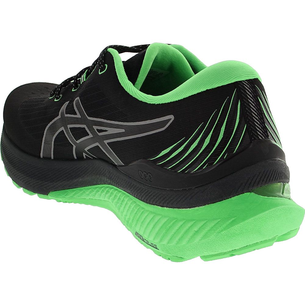 ASICS Gel Kayano 29 Lite Running Shoes - Mens Black New Leaf Back View