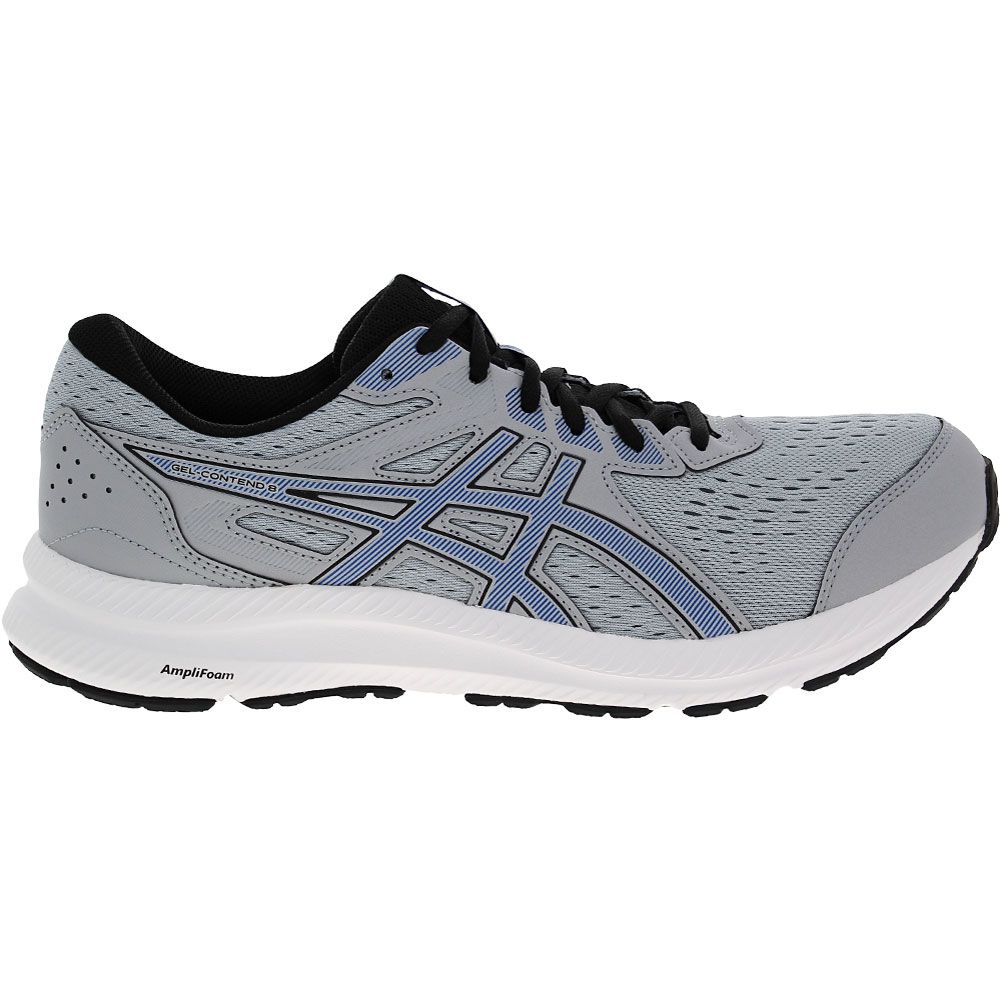 ASICS Gel Contend 8 Running Shoes - Mens Piedmont Grey Blue Side View