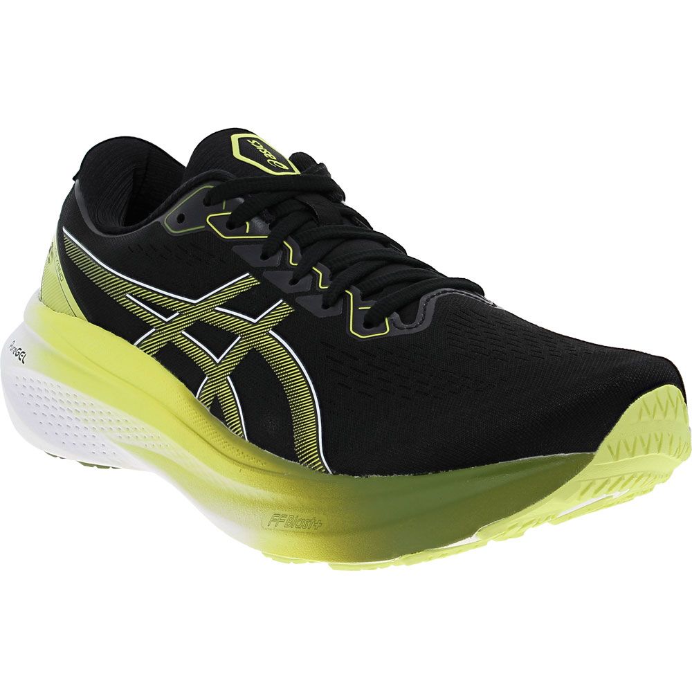 ASICS Gel Kayano 30 Running Shoes - Mens Black Glow Yellow