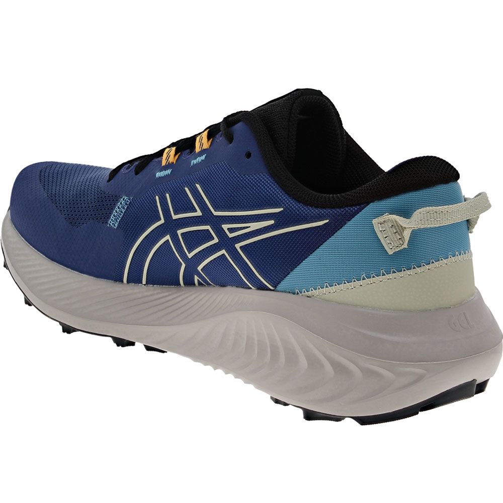 ASICS Gel Excite Trail 2 Trail Running Shoes - Mens Deep Ocean Dried Leaf Green Back View