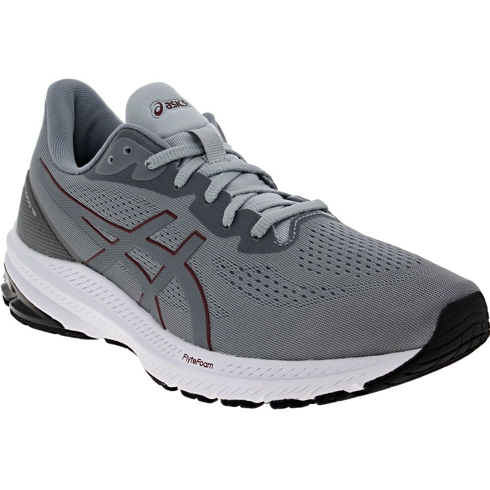 ASICS Gt 1000 12 Running Shoes - Mens Grey Red