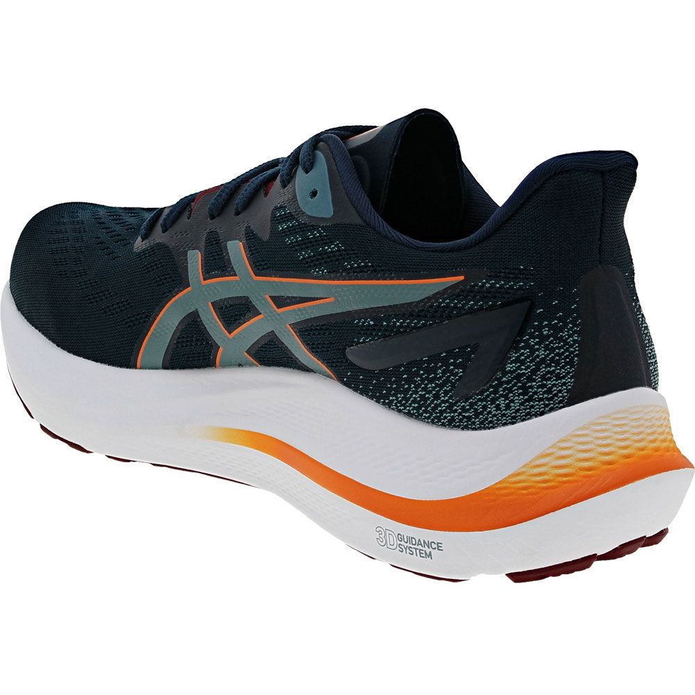 ASICS Gt 2000 12 Running Shoes - Mens French Blue Teal Back View
