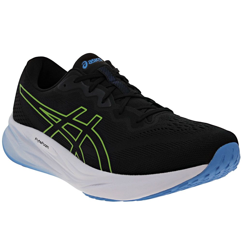ASICS Gel Pulse 15 Running Shoes - Mens Black Electric Lime