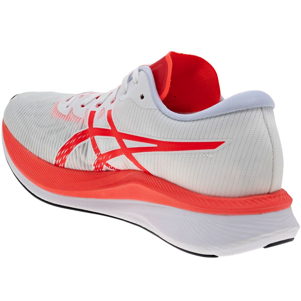 ASICS Magic Speed 3 Running Shoes - Mens White Sunrise Red Back View