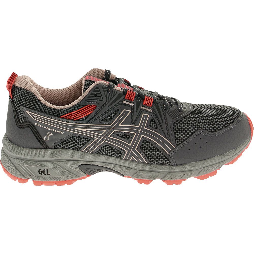 ASICS Gel Venture 8 Trail Running Shoes - Womens Grey Black