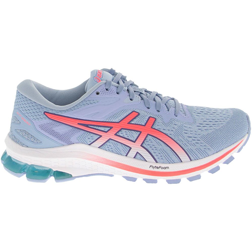 ASICS Gt 1000 10 Running Shoes - Womens Blue Green Side View
