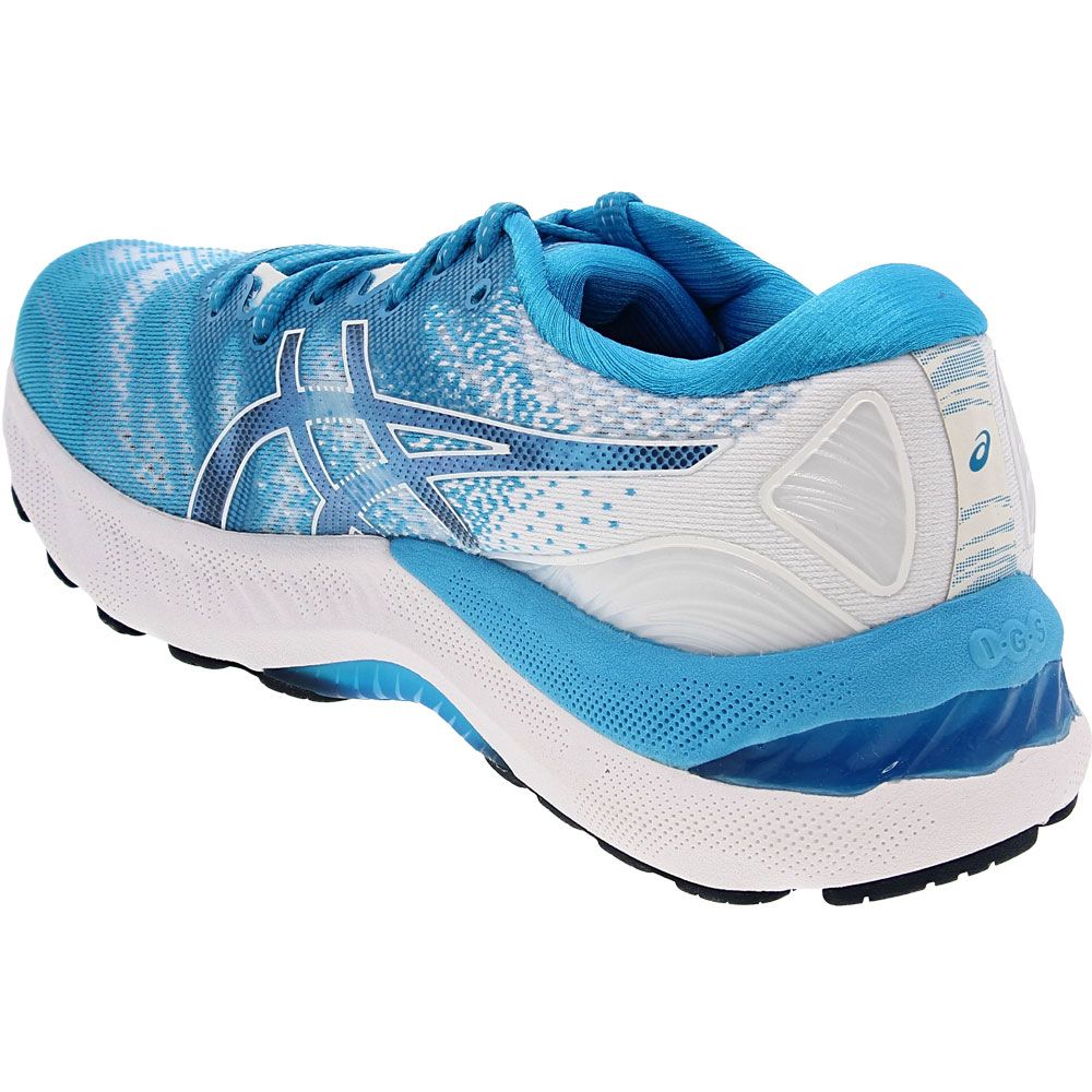 ASICS Gel Nimbus 23 Running Shoes - Womens Digital Aqua White Back View
