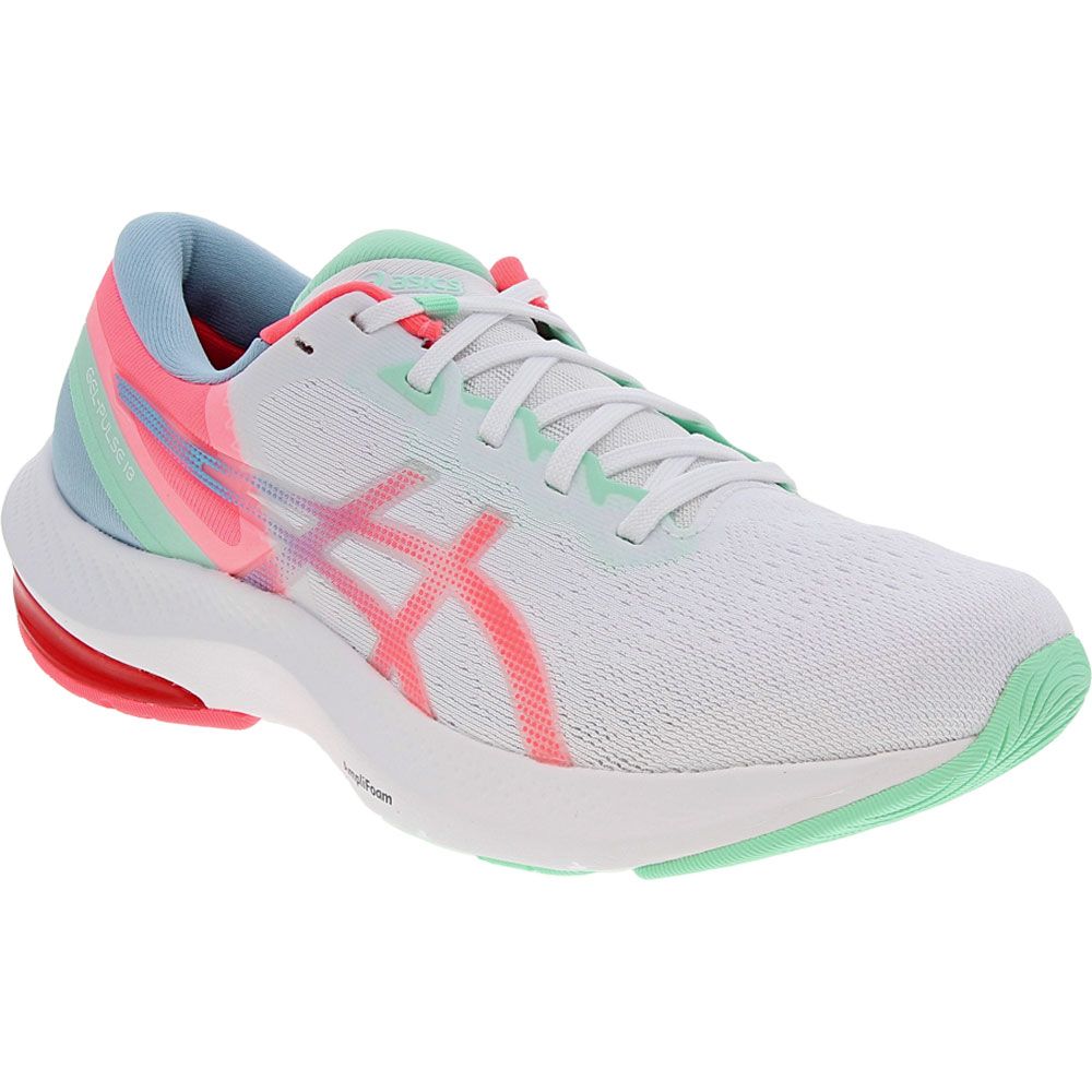 ASICS Gel Pulse 13 Running Shoes - Womens White Blazing Coral