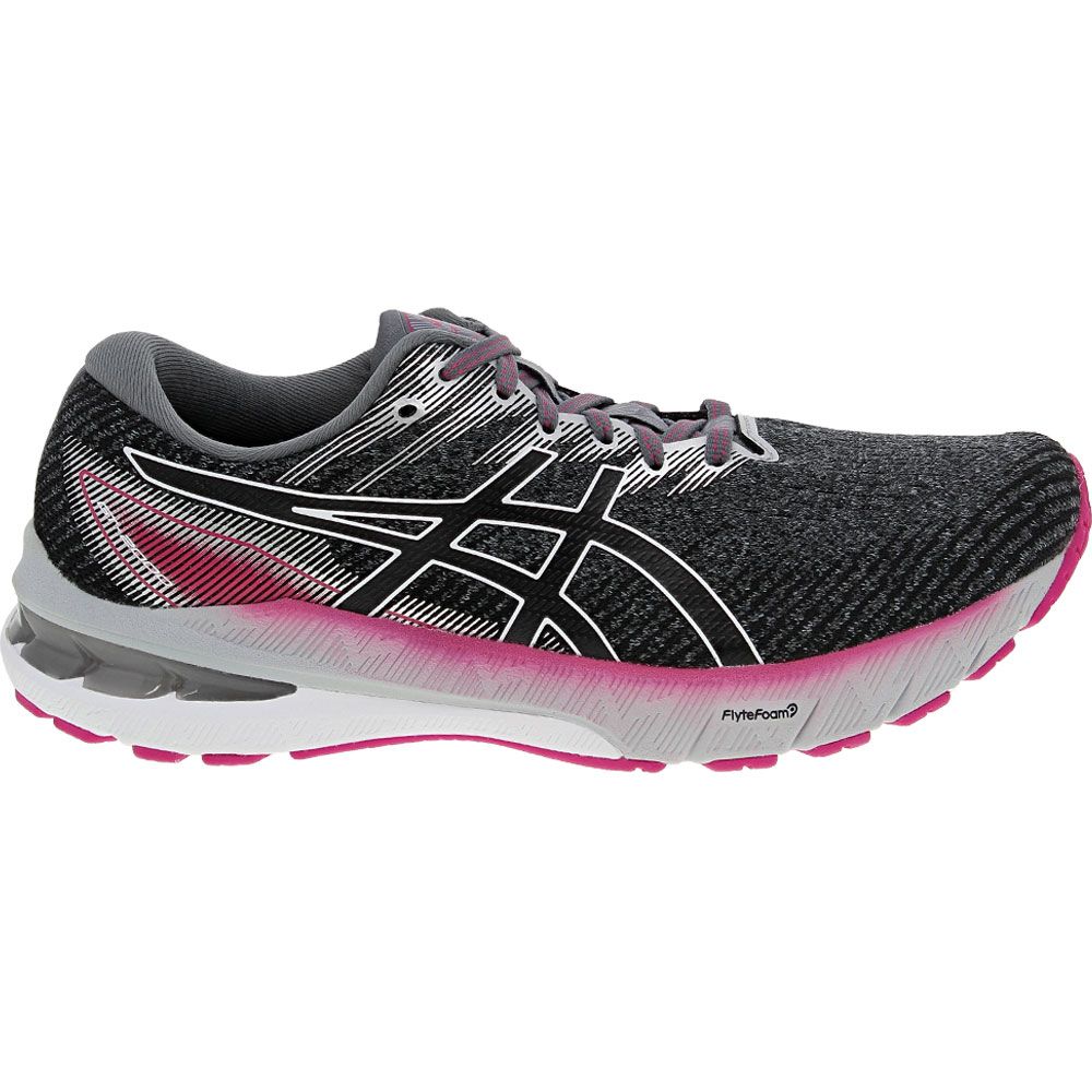ASICS GT-2000 10 Womens Running Shoes Sheet Rock Pink Rave Side View