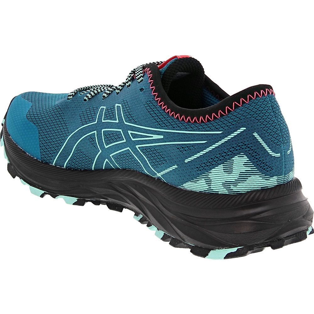 ASICS Gel Excite Trail Running Shoes - Womens Deep Sea Teal Clear Blue Back View