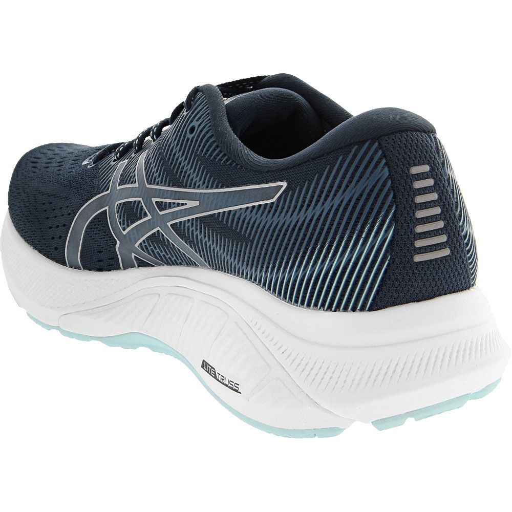 ASICS Gt 4000 3 Running Shoes - Womens French Blue Pure Silver Back View