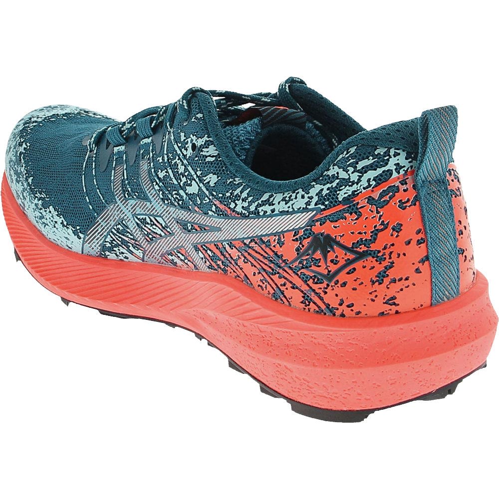 ASICS Fuji Lyte 2 Trail Running Shoes - Womens Blue Back View