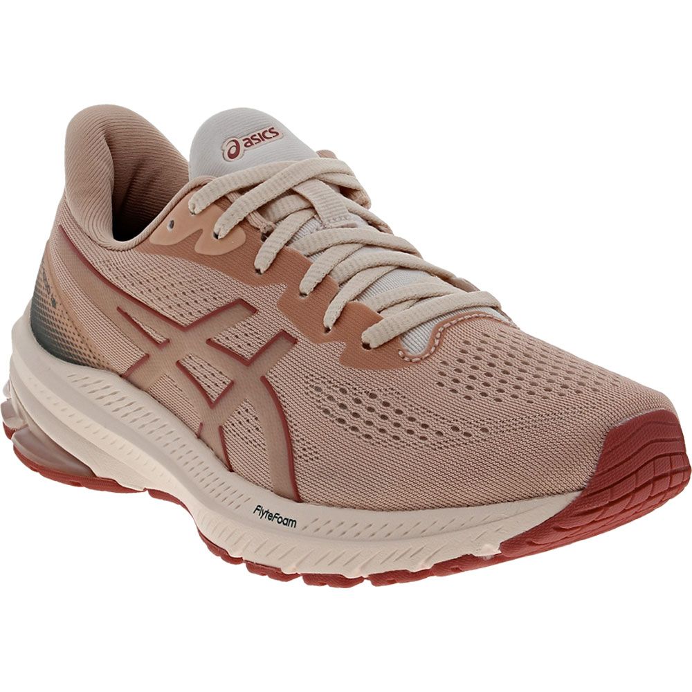 ASICS Gt 1000 12 Running Shoes - Womens Pale Apricot Light Garnet