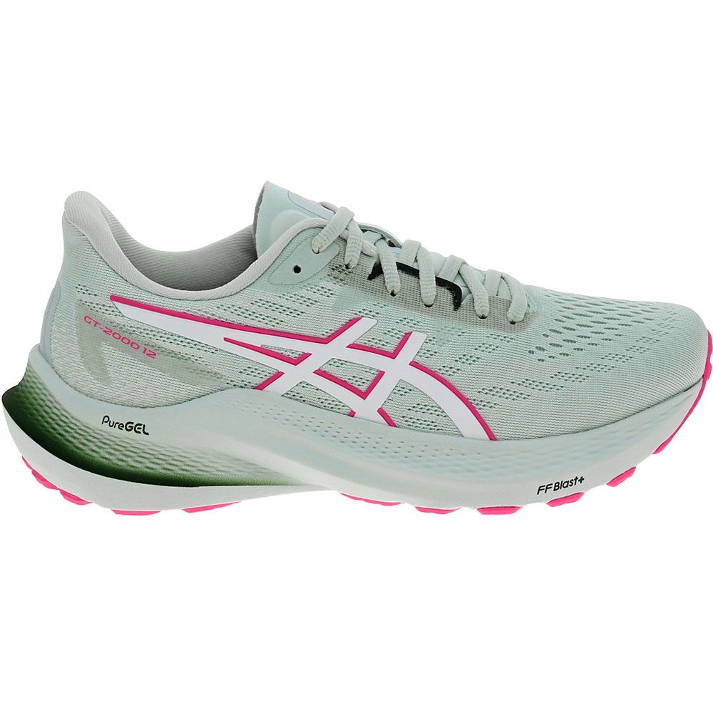 ASICS Gt 2000 12 Running Shoes - Womens Mint Tint Side View