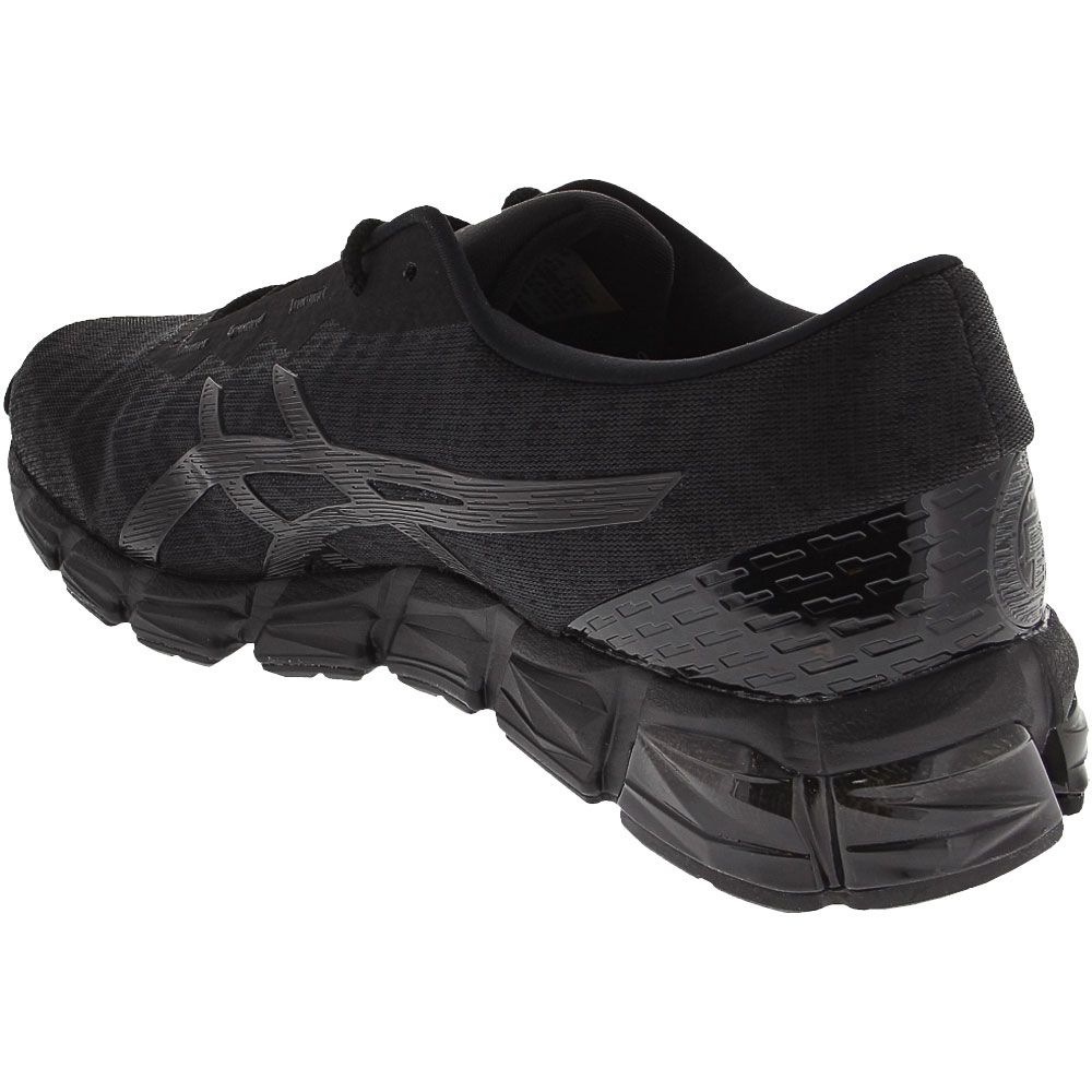ASICS Gel Quantum 180 5 Running Shoes - Mens Black Black Back View