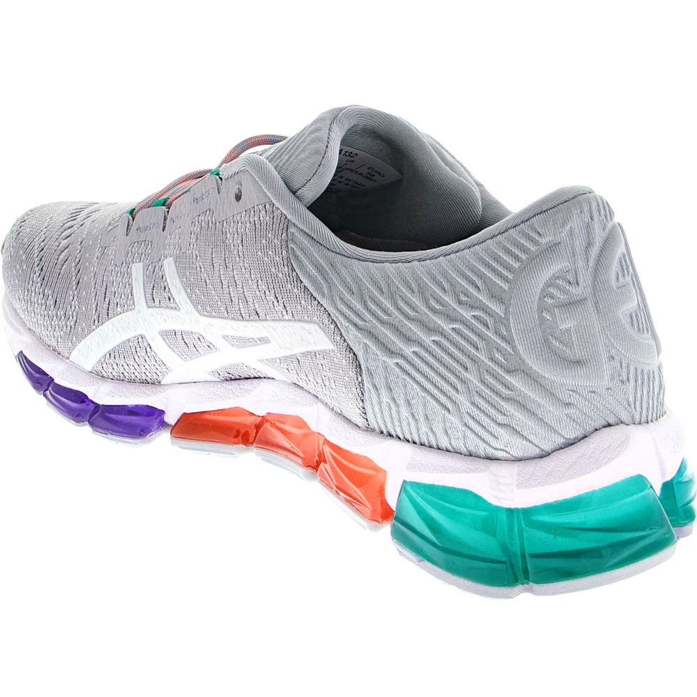 ASICS Gel Quantum 360 5 Running Shoes - Womens Grey White Back View