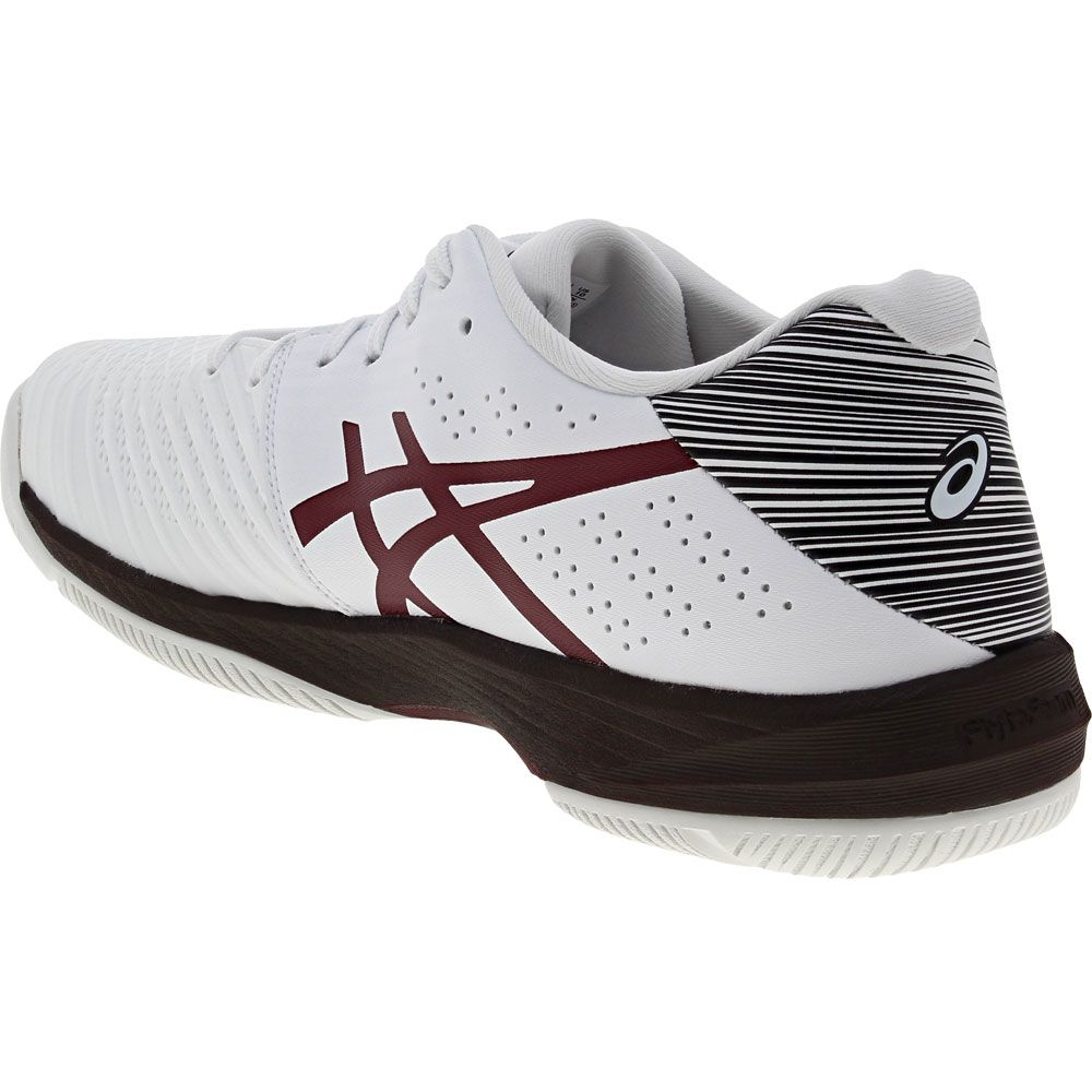 ASICS Solution Swift Ff Tennis Shoes - Mens White Antique Red Back View
