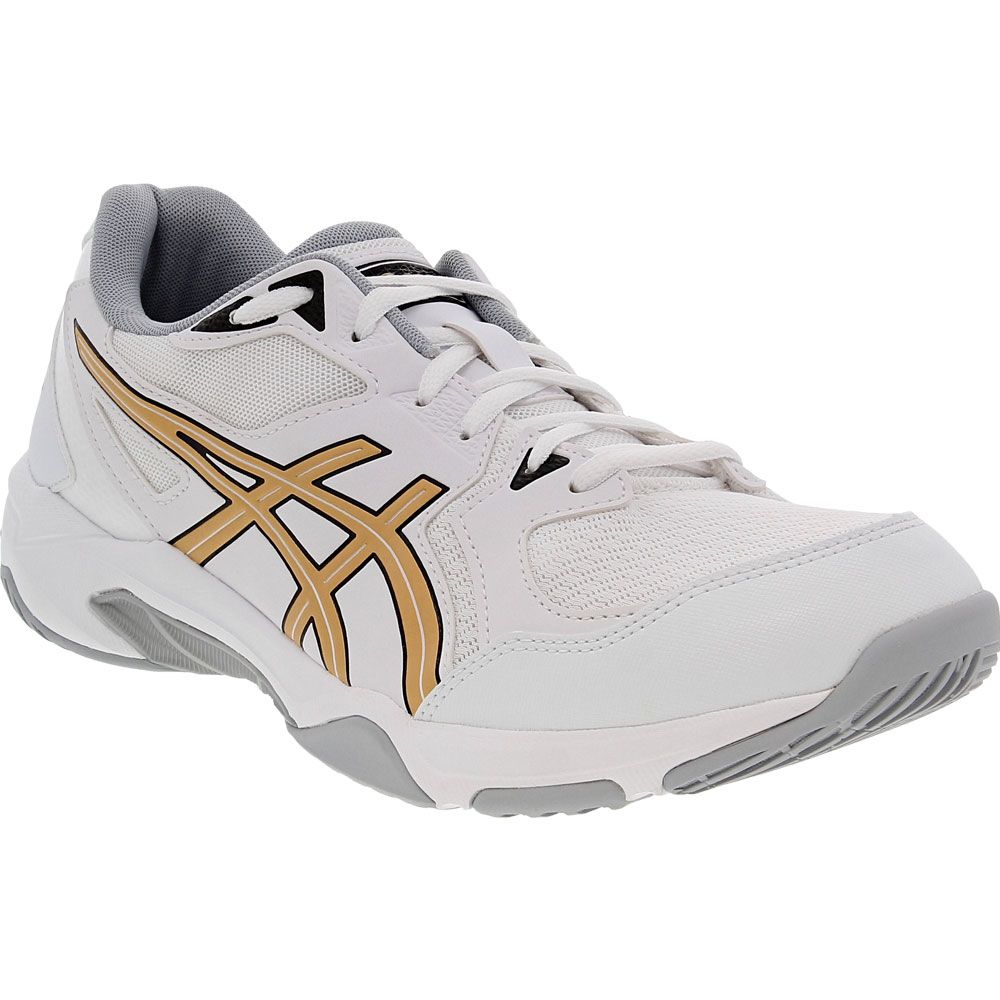 ASICS Gel Rocket 10 Volleyball Shoes - Mens White Gold