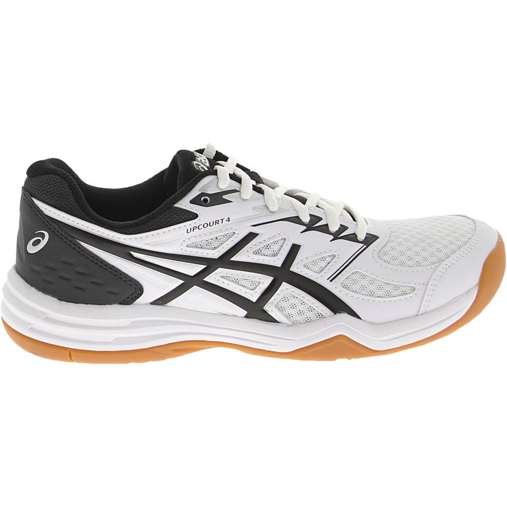 ASICS Gel Upcourt 4 Volleyball Shoes - Womens White Side View