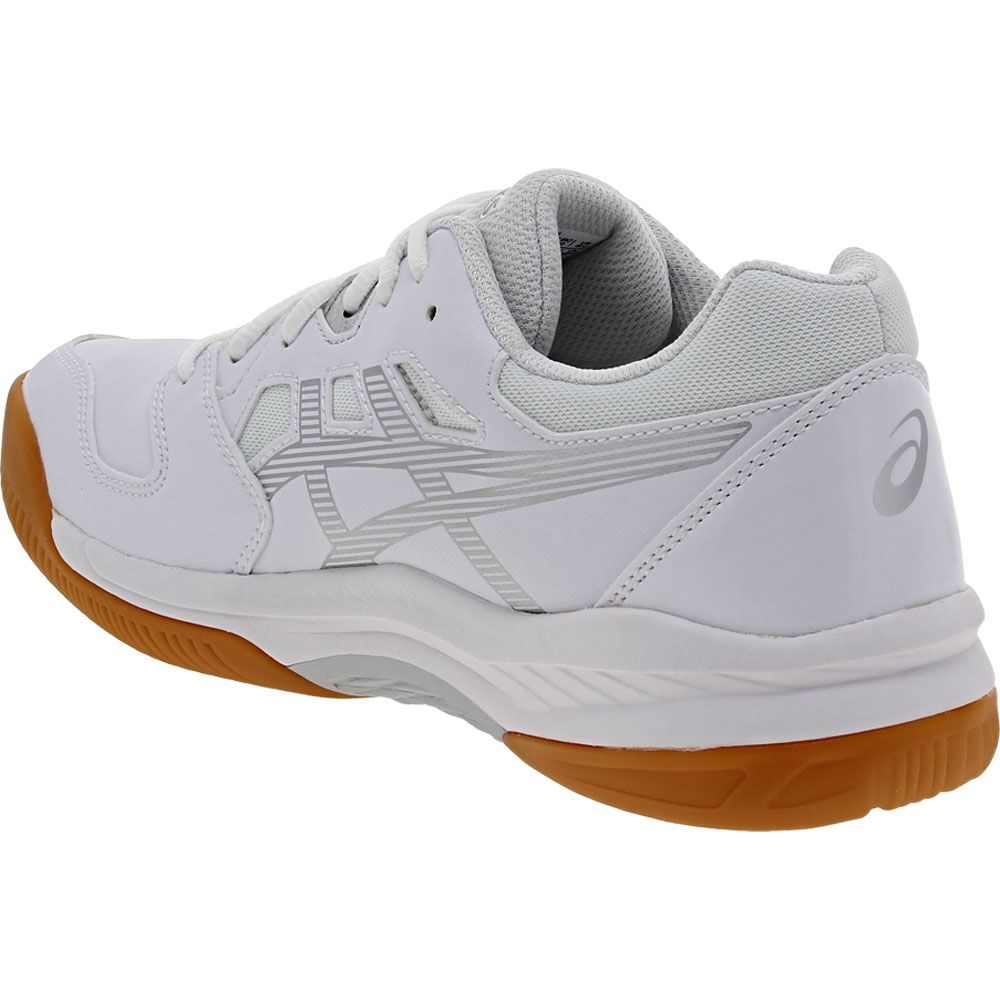 ASICS Gel Renma Court Pickleball Shoes - Womens White Pure Silver Back View