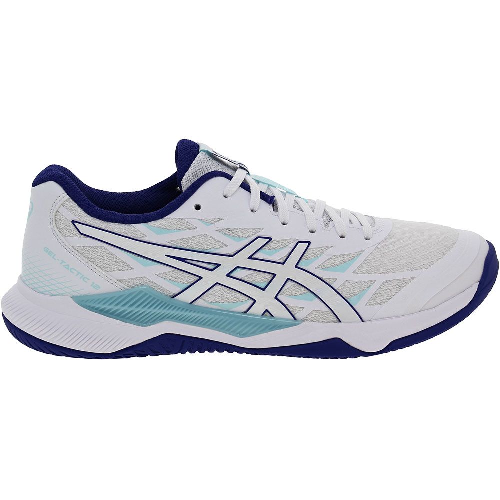 ASICS Gel Tactic Volleyball Shoes - Womens White Eggplant