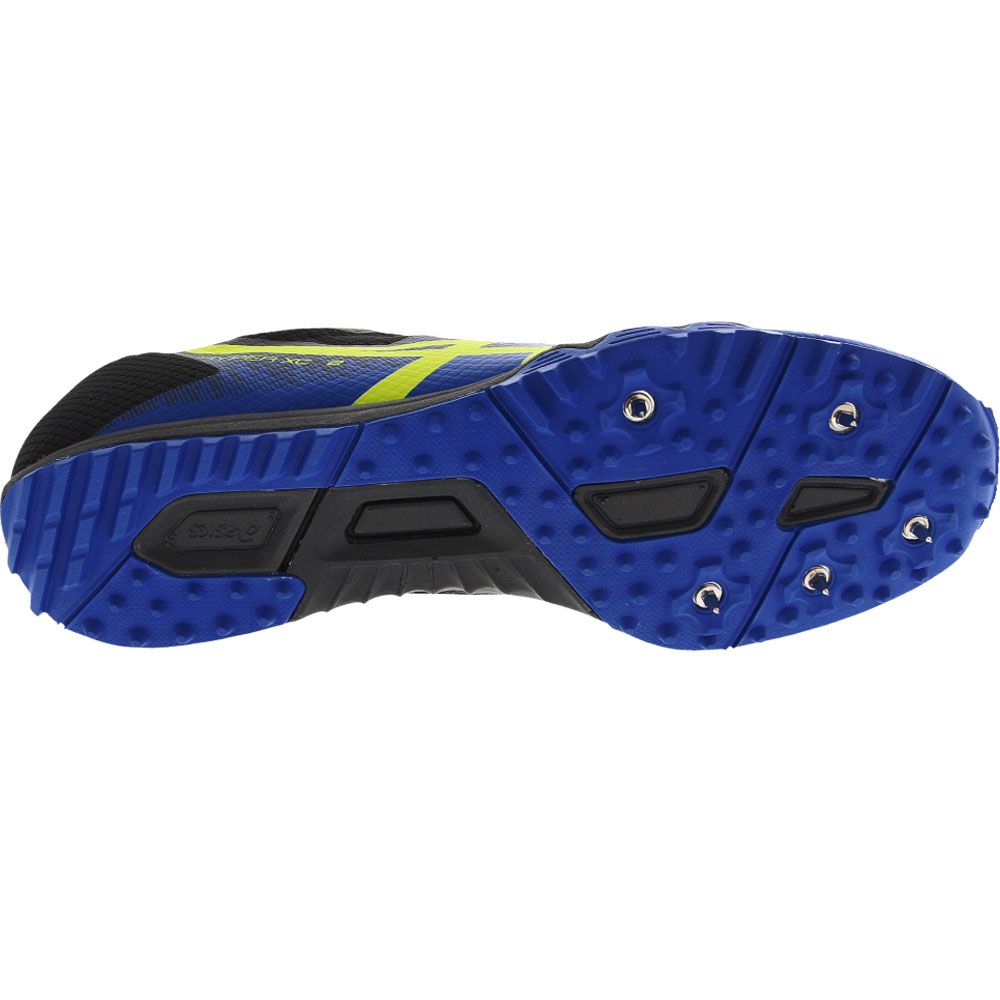 ASICS Hyper Xc 2 Running Shoes - Mens Illusion Blue Hazard Green Sole View