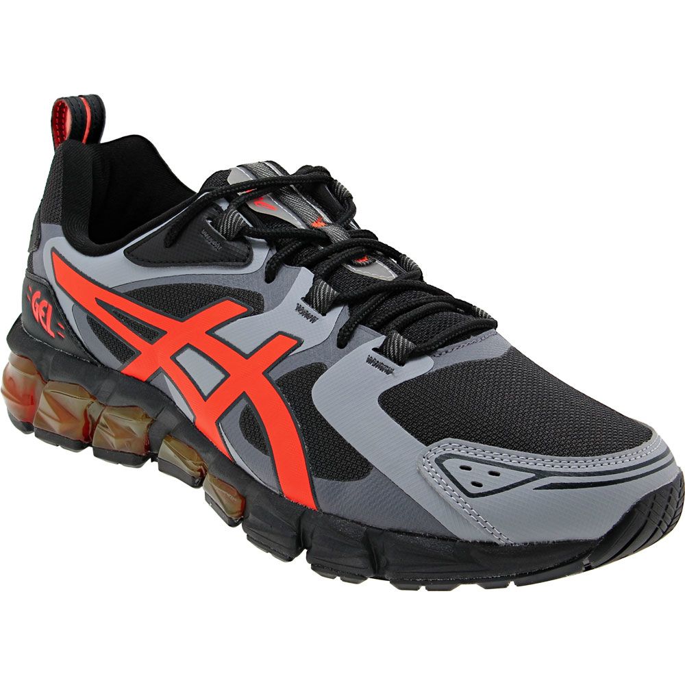 ASICS Gel Quantum 180 Running Shoes - Mens Graphite Grey Orange