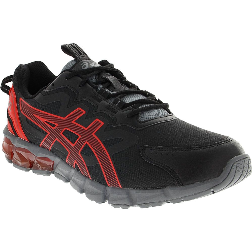 ASICS Gel Quantum 90 3 Sport Running Shoes - Mens Black Red Alert