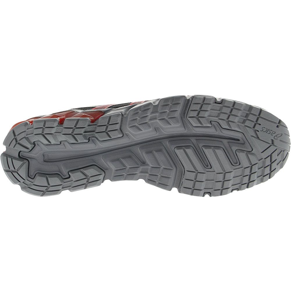 ASICS Gel Quantum 90 3 Sport Running Shoes - Mens Black Red Alert Sole View