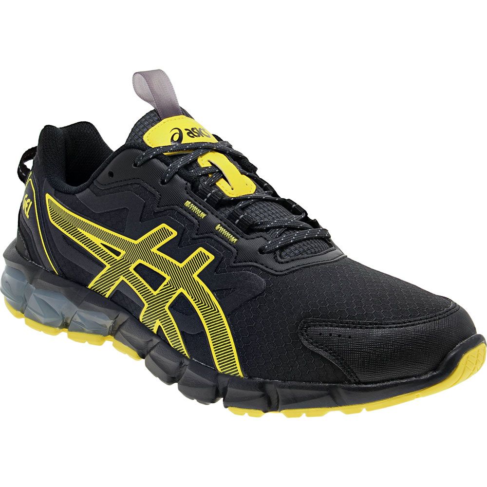ASICS Gel Quantum 90 Mens Running Shoes Black Vibrant Yellow