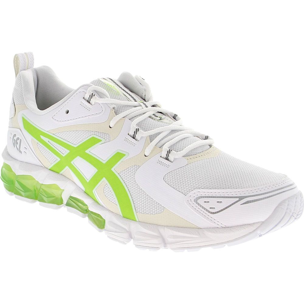 ASICS Gel Quantum 180 6 Running Shoes - Womens White Hazard Green