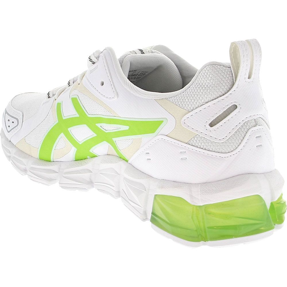 ASICS Gel Quantum 180 6 Running Shoes - Womens White Hazard Green Back View