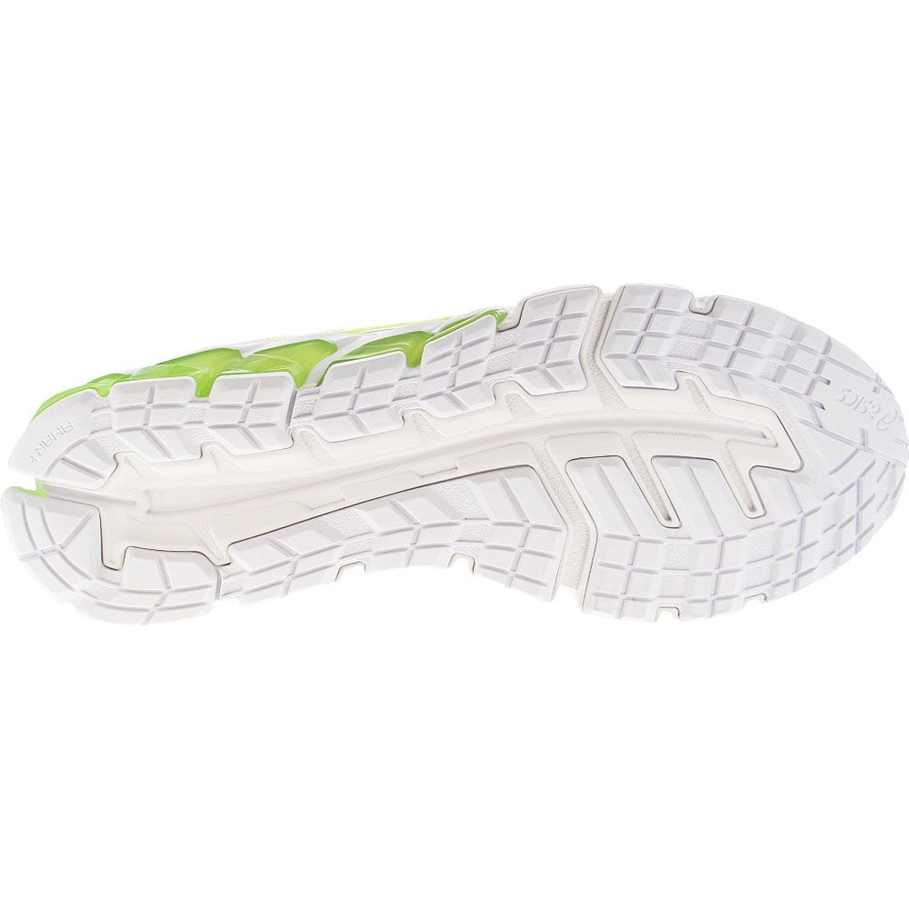 ASICS Gel Quantum 180 6 Running Shoes - Womens White Hazard Green Sole View