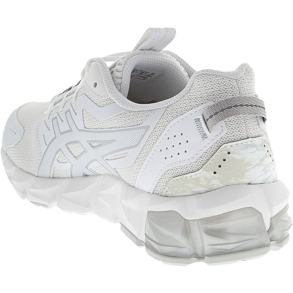 ASICS Gel Quantum 90 Womens Running Shoes White Pure Silver Back View